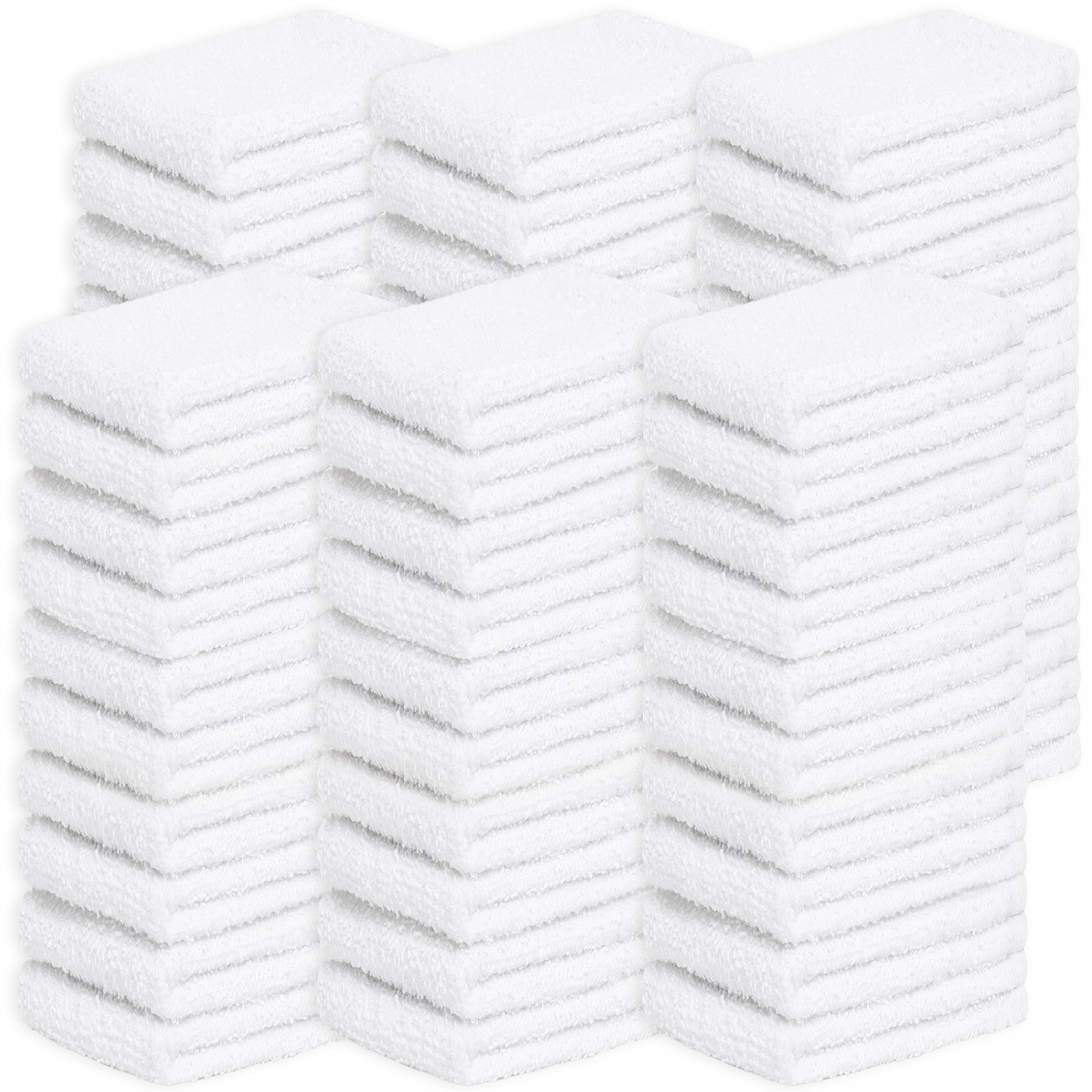 Looperry White Terry Cloth Rags 13″x13″ Inches 13 x 13 Inches,