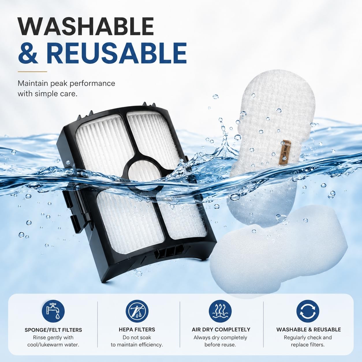 HZ3002 Filter Replacement for Shark HZ3002 HZ4001AMZ HZ3000 HZ4002 Stratos Ul…