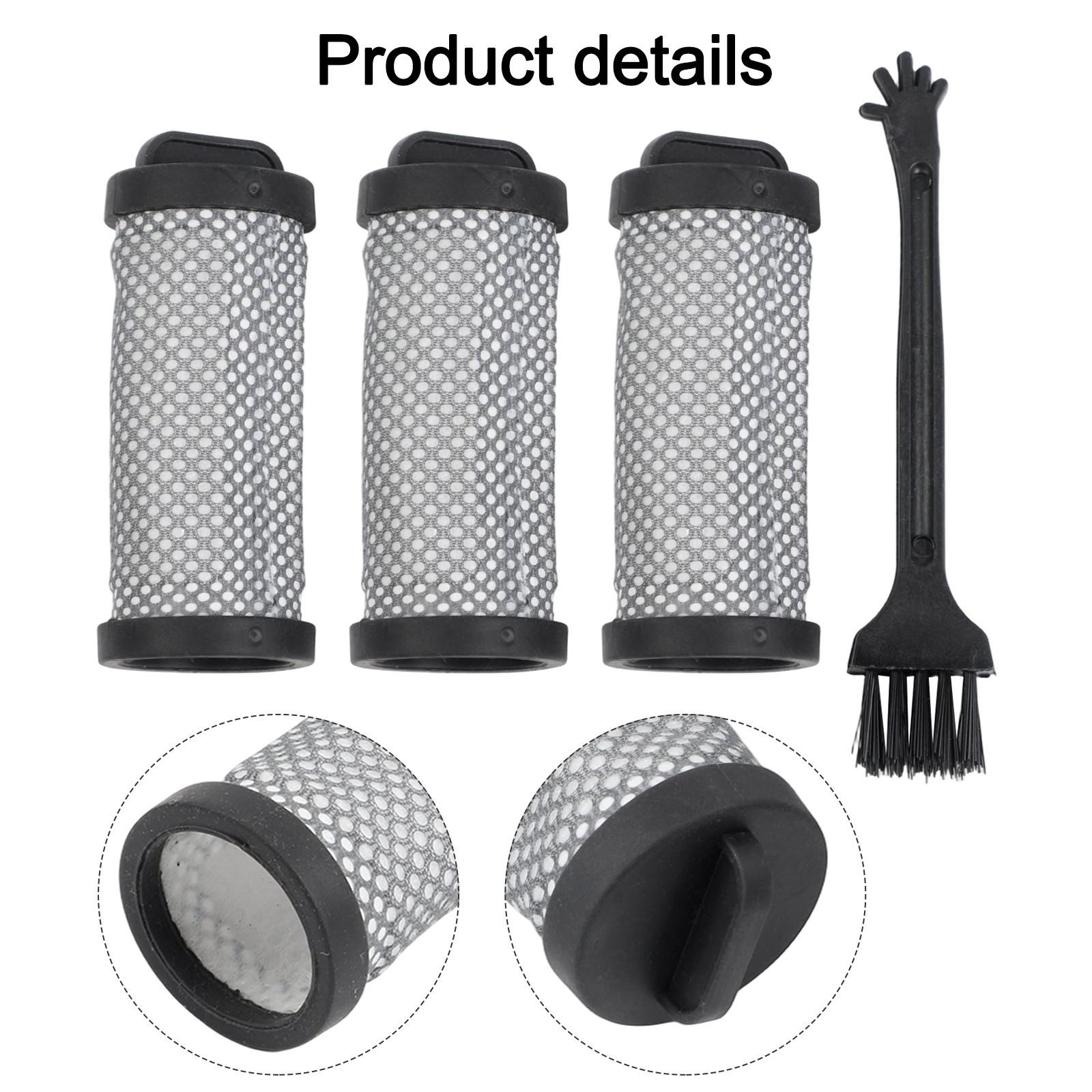 Replacement Washable HEPA Filters for JIGOO T600 Vacuum Cleaner 3 Pcs 99 97