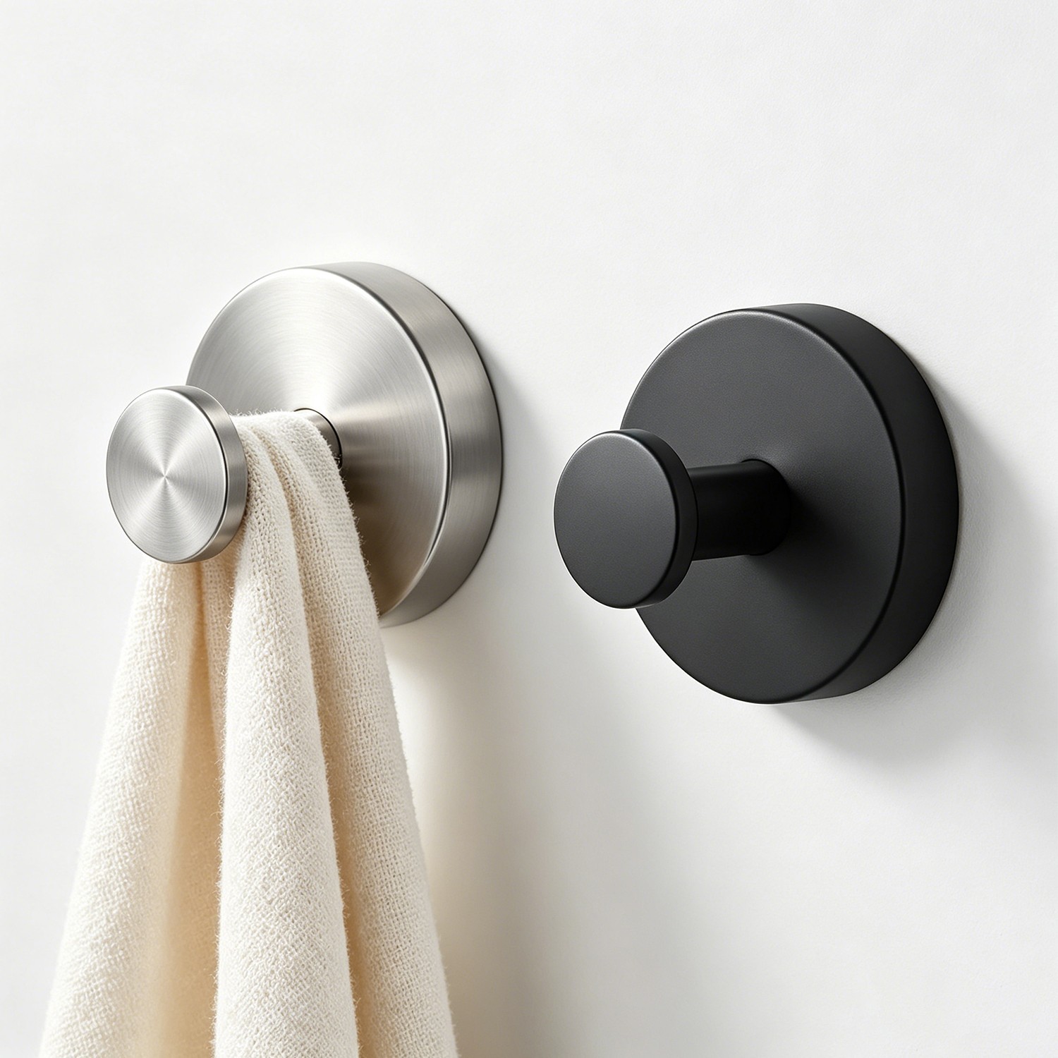 1-4pc Suction Cup Hooks Waterproof Shower Hooks Bathroom Towel Hanger Punch-Free