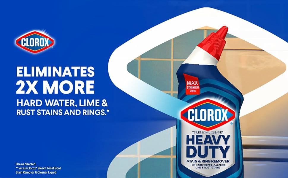 Toilet Bowl Cleaner Heavy Duty Stain and Ring Remover, Clean