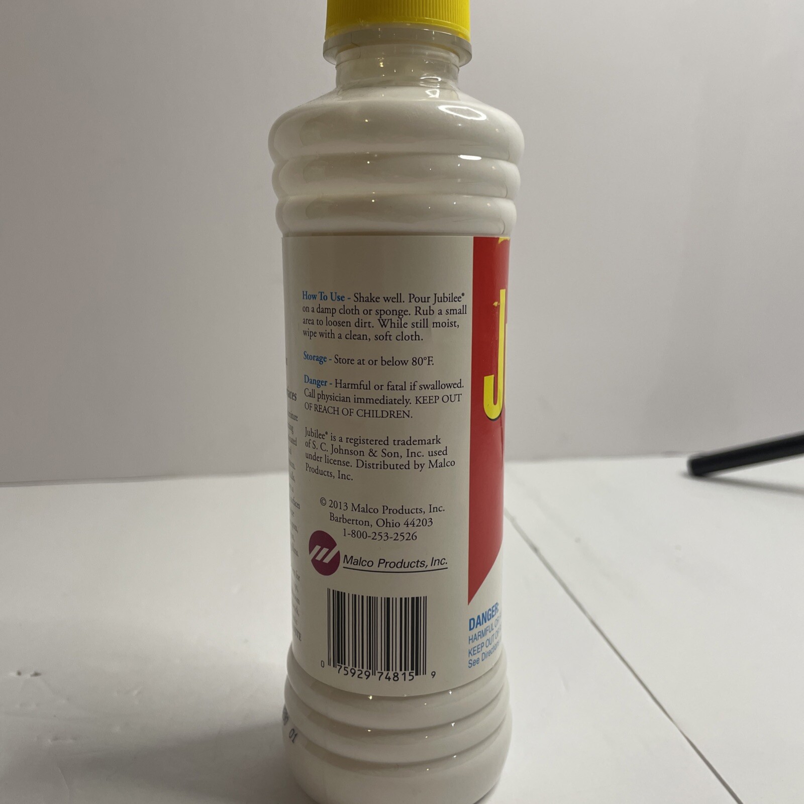 Jubilee Kitchen Wax Liquid Protects Shines Cleans Cleaning Product 95% Full