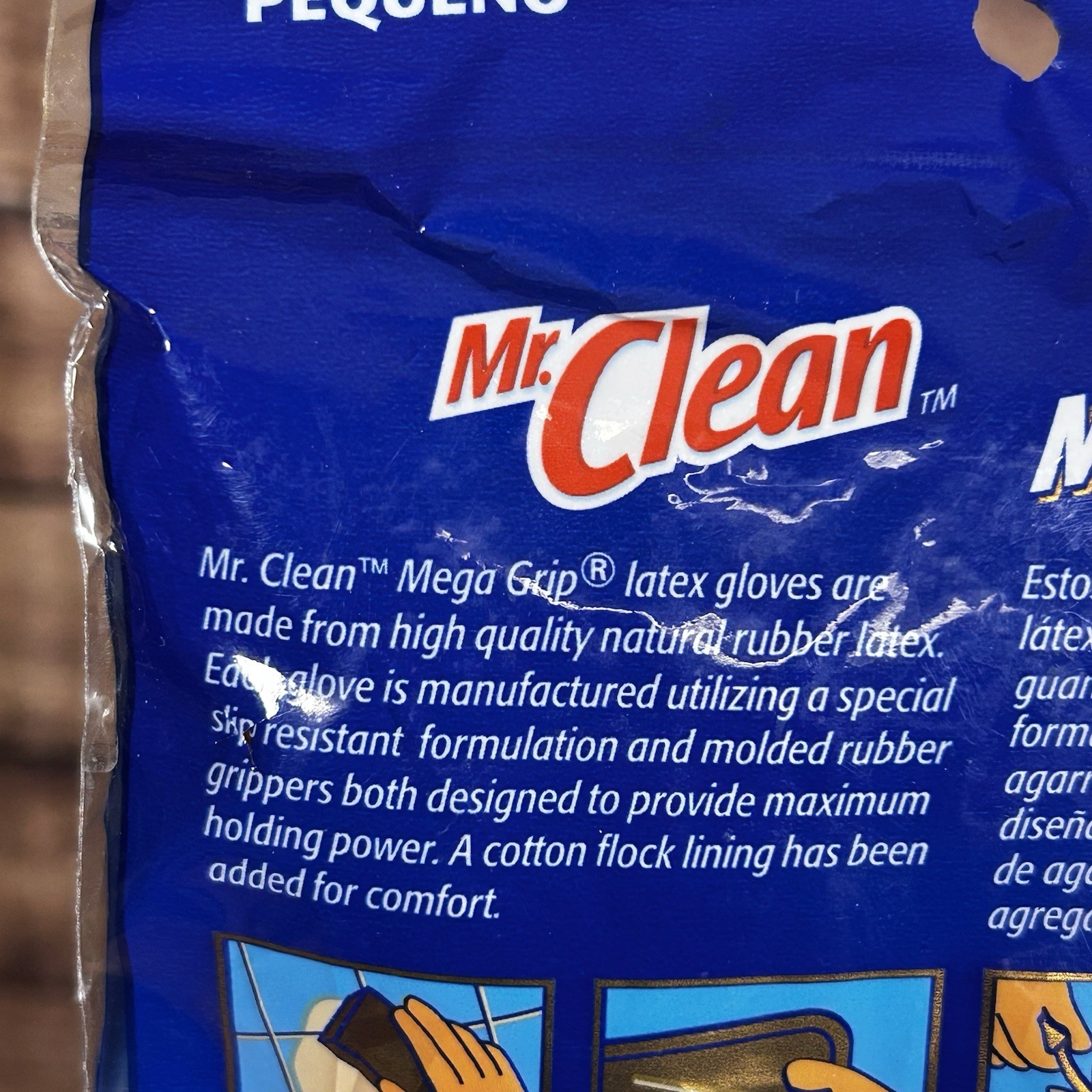 Mr. Clean Mega Grip Premium Latex Gloves-Small – Orange Extra Long Cuff