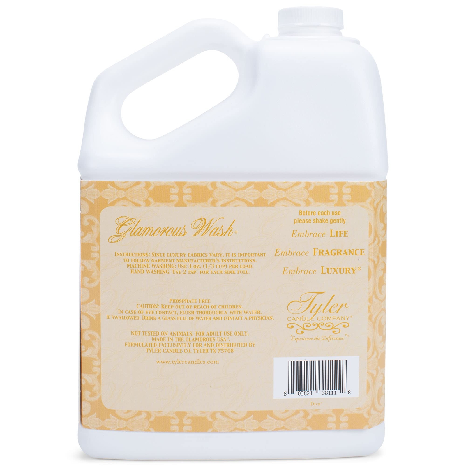 Tyler Glamorous Wash Laundry Detergent 128 Fl Oz Delicate Fabric Cleaner