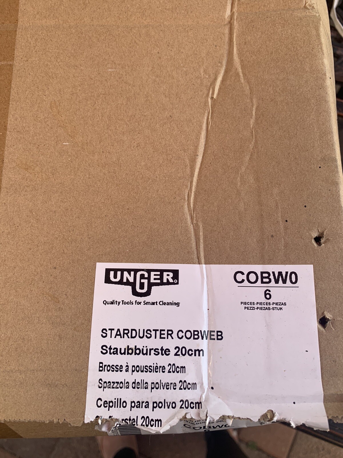 Unger StarDuster CobWeb Duster, 3 1/2 Handle, Electrostatically Charged”
