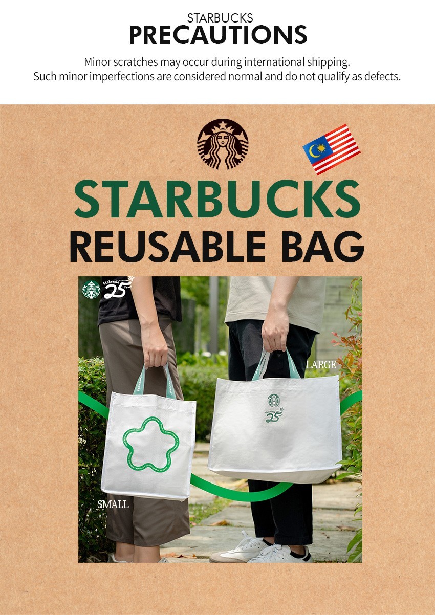 Starbucks Malaysia Limited Edition 25th Anniversary Reusable Shopping Bag Set