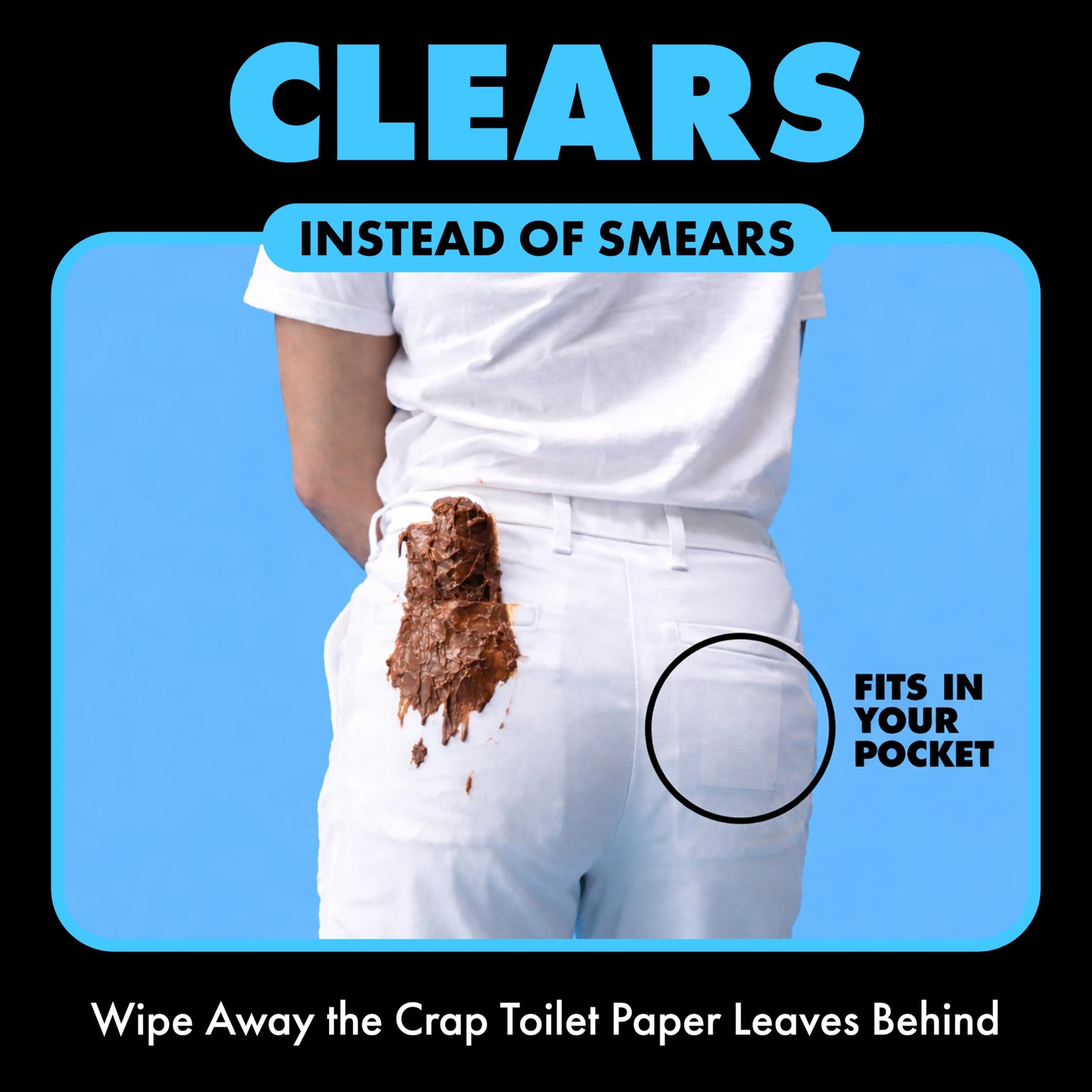 DUDE Wipes Unscented Pocket Packs – Travel – 6 8 Count (Pack of 6)