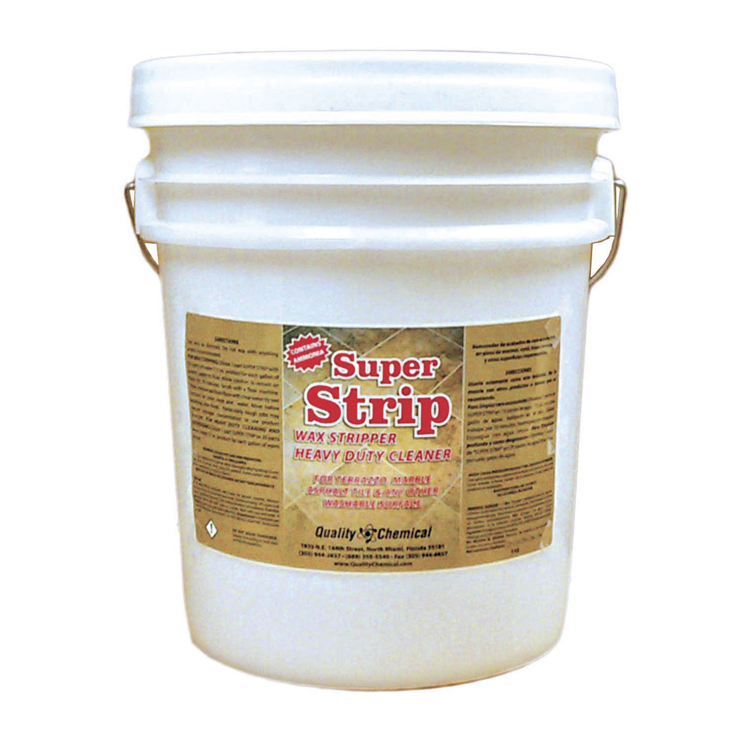 Super Strip Commercial Floor Wax Stripper with Ammonia – 5 gallon pail