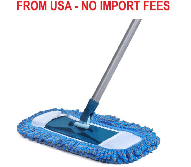 TrueYee Dust Mop for Hardwood Floors with 57″ Long Handle Wet & Dry Mops for Cat