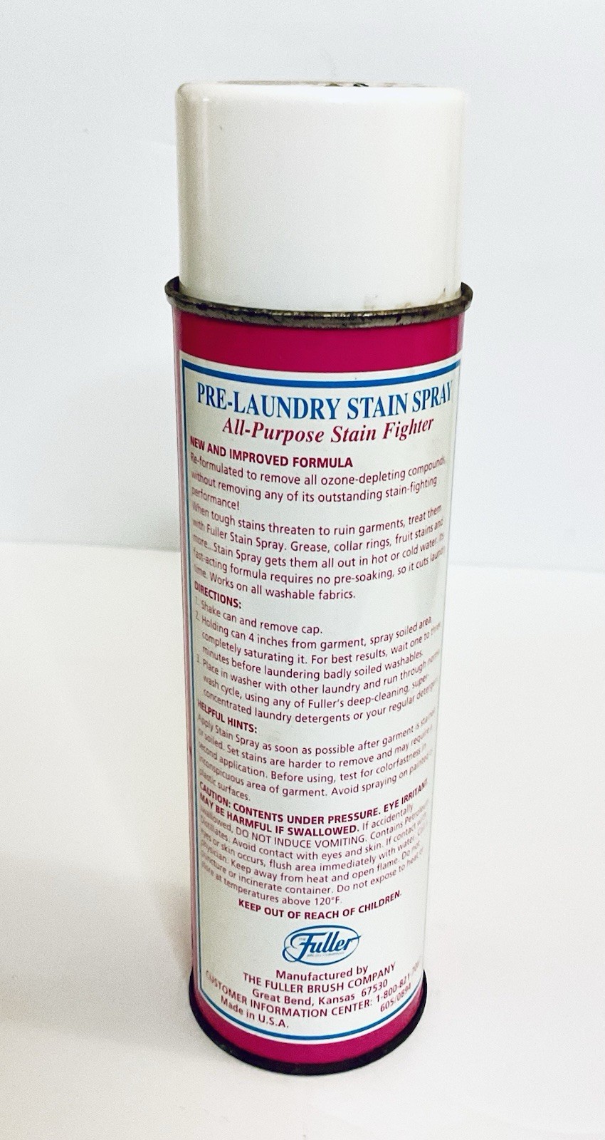 FULLER BRUSH COMPANY PRE-LAUNDRY STAIN SPRAY 18 OZ ALL-PURPOSE STAIN FIGHTER