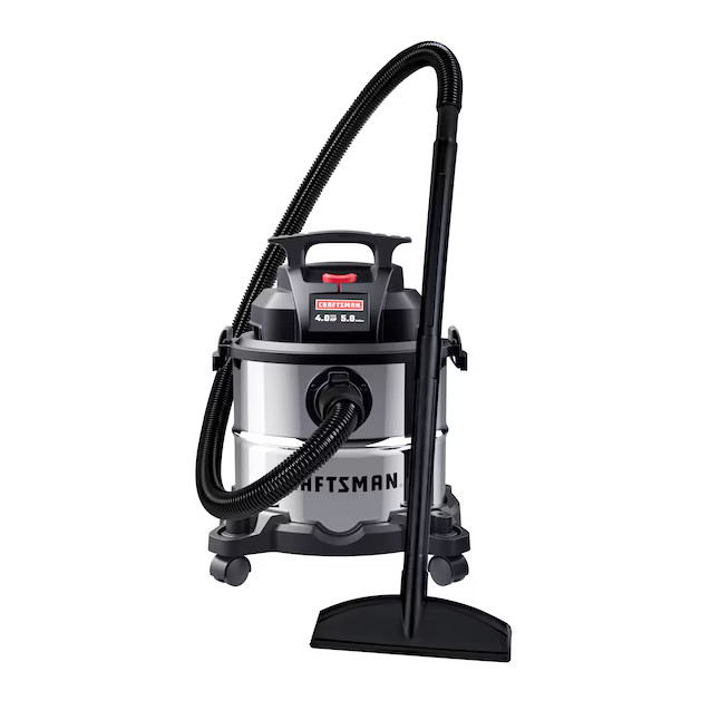 CRAFTSMAN 5 Gallon 4 HP Wet Dry Shop Vacuum Corded Vacuum Cleaner w/ Accessories