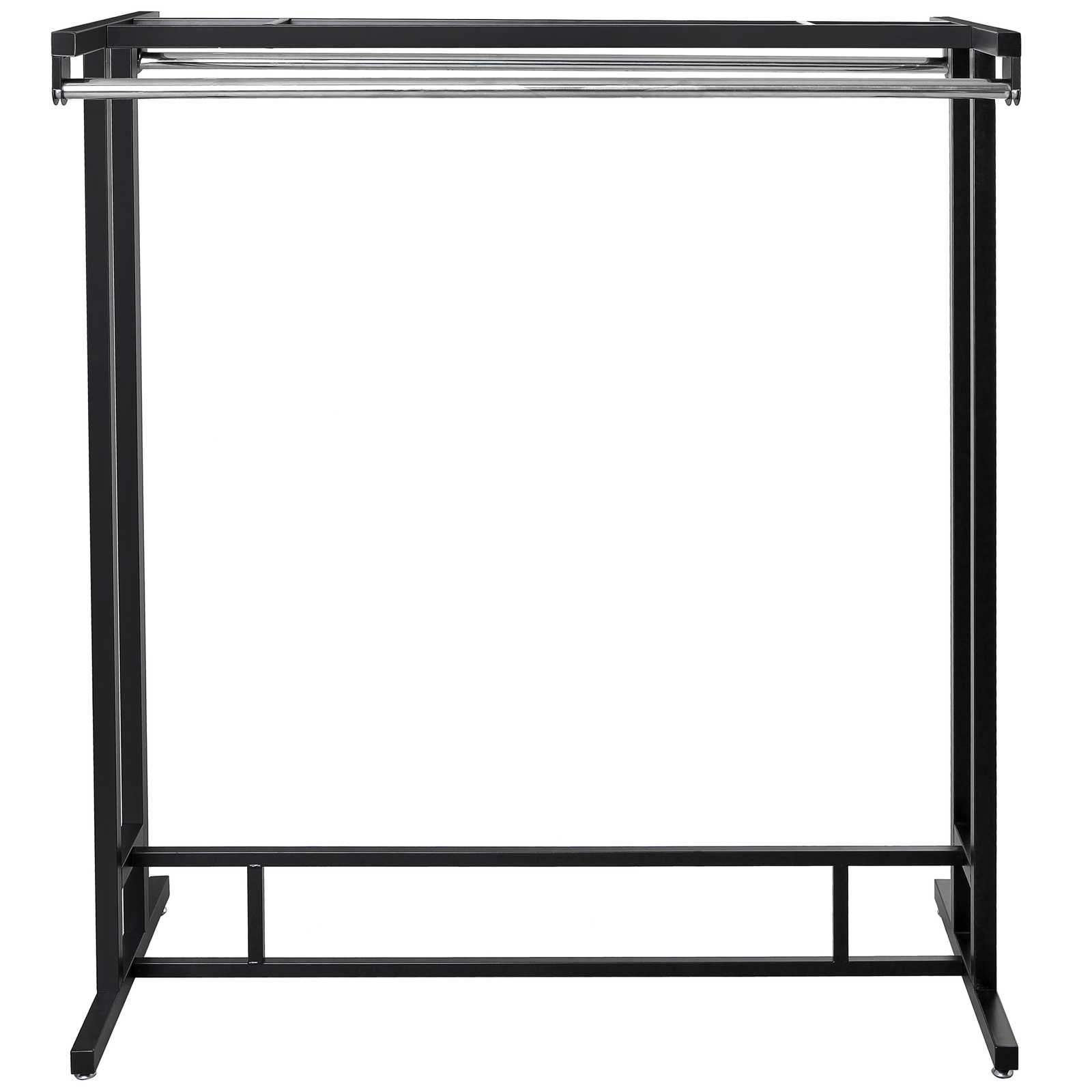 Stainless Steel Double Rod Hangrail Department Store Style Clothes/Garment Rack
