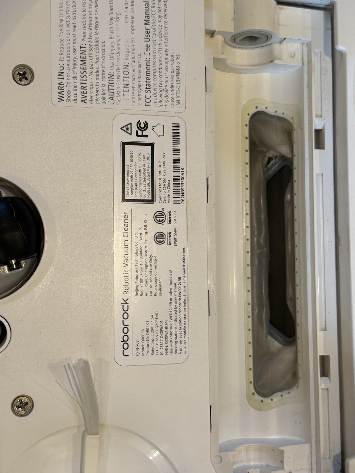 Roborock Qrevo (QXOPEA Robot Only)Excellent, Above 299hr Serviced & Refurbished