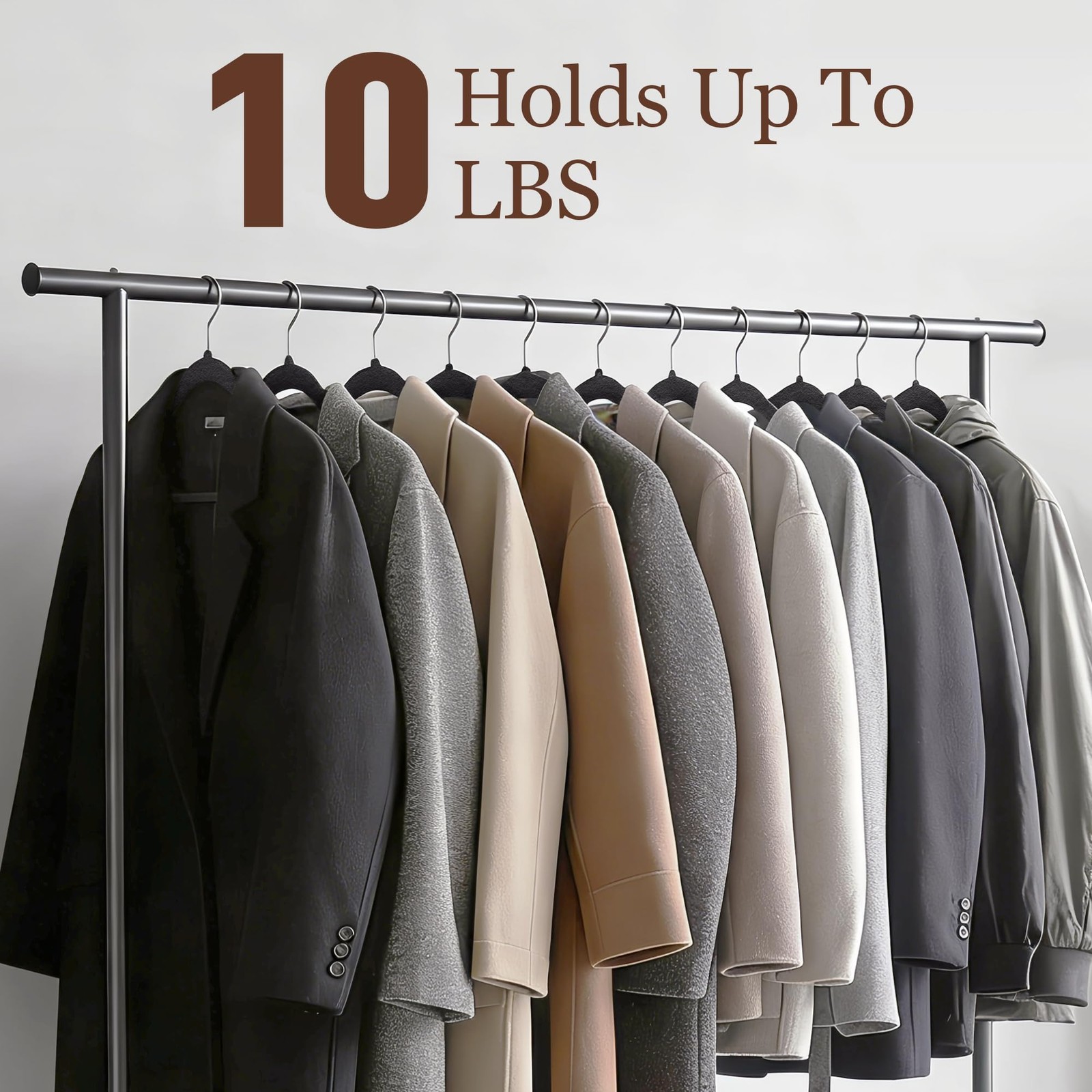 Velvet Hangers 50 Pack, 17.5″ Non-Slip Clothes Hangers, Black