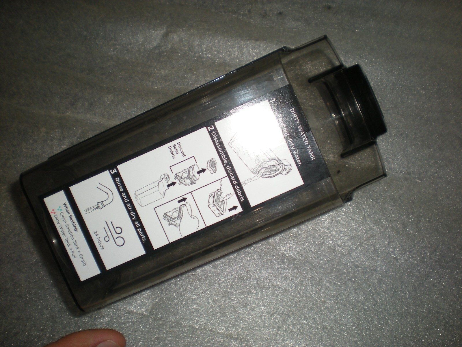 OEM Shark WD261 AW261 HydroVac MessMaster Vacuum Dirty Water Tank ONLY NO TOP