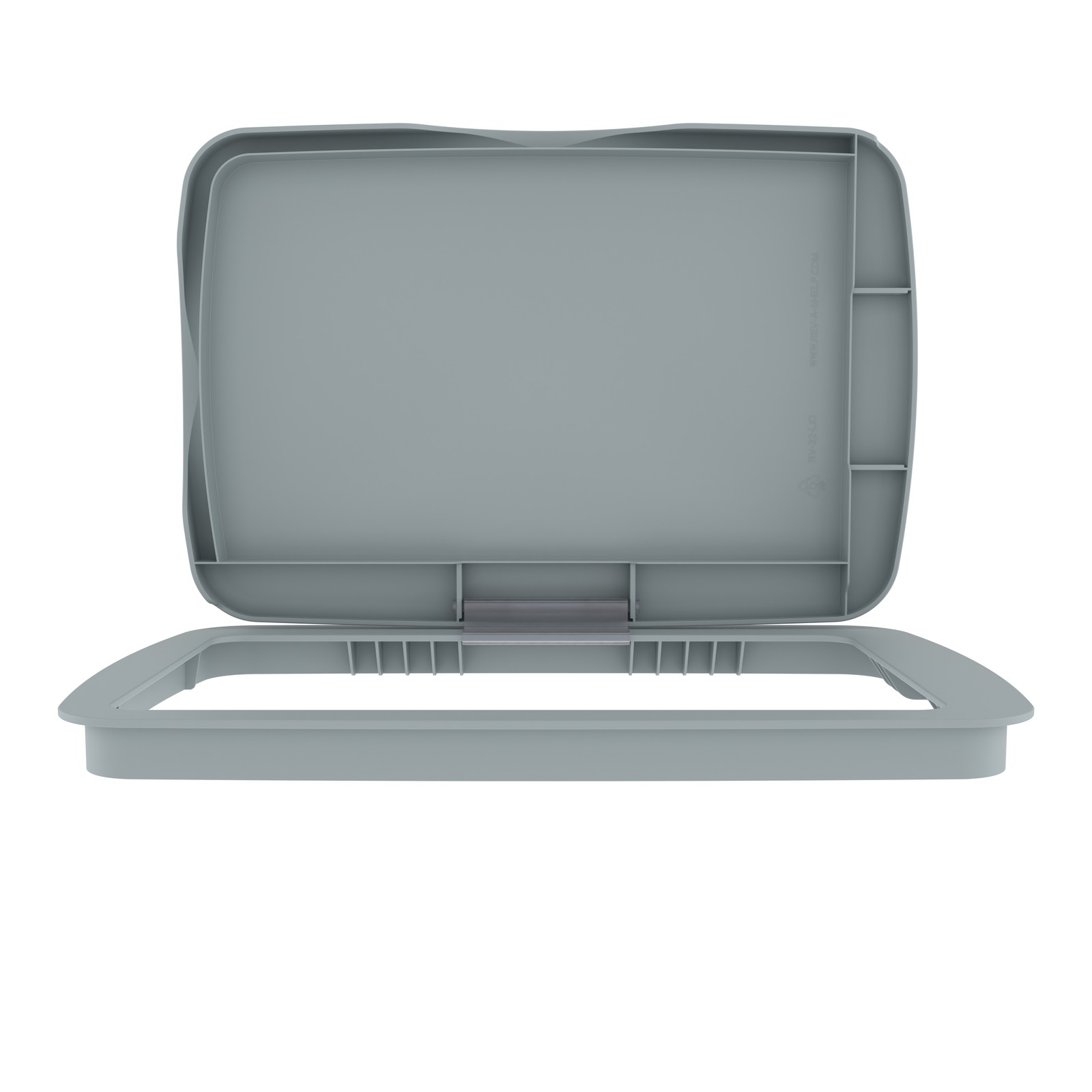 Rev-A-Shelf 32 qt. Trash Can Replacement Lid, Gray (Lid Only), RV-32-LID-14-1
