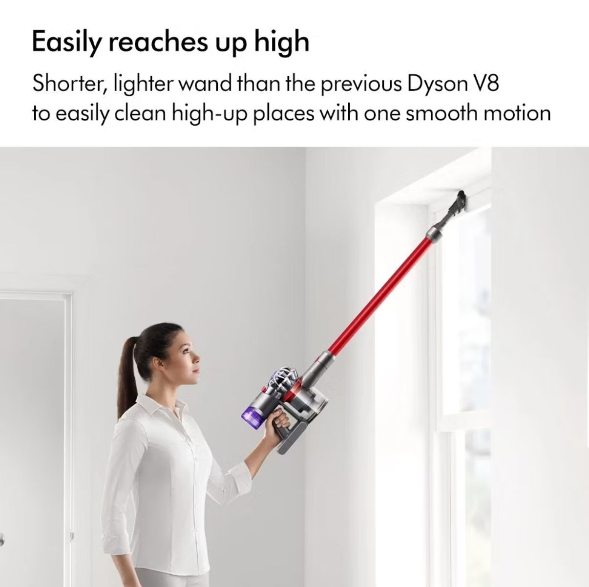 New Dyson V8 | Slim Fluffy Cordless Vacuum Cleaner | RED