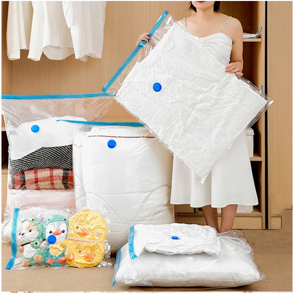 10 x Jumbo Vacuum Storage Bags Travel Space Saver Garment Seal Clothes Organizer