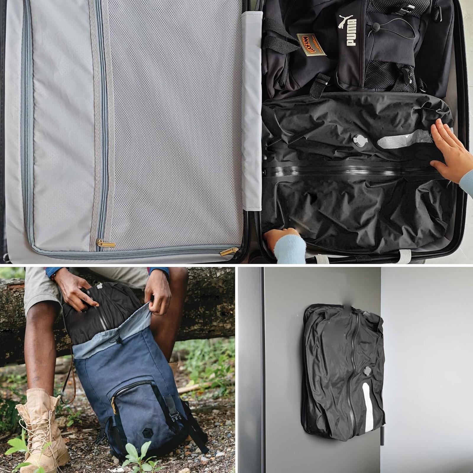 14pcs Travel Vacuum Storage Bags w/ Pump Space Saver Garment Seal Clothes Bag US