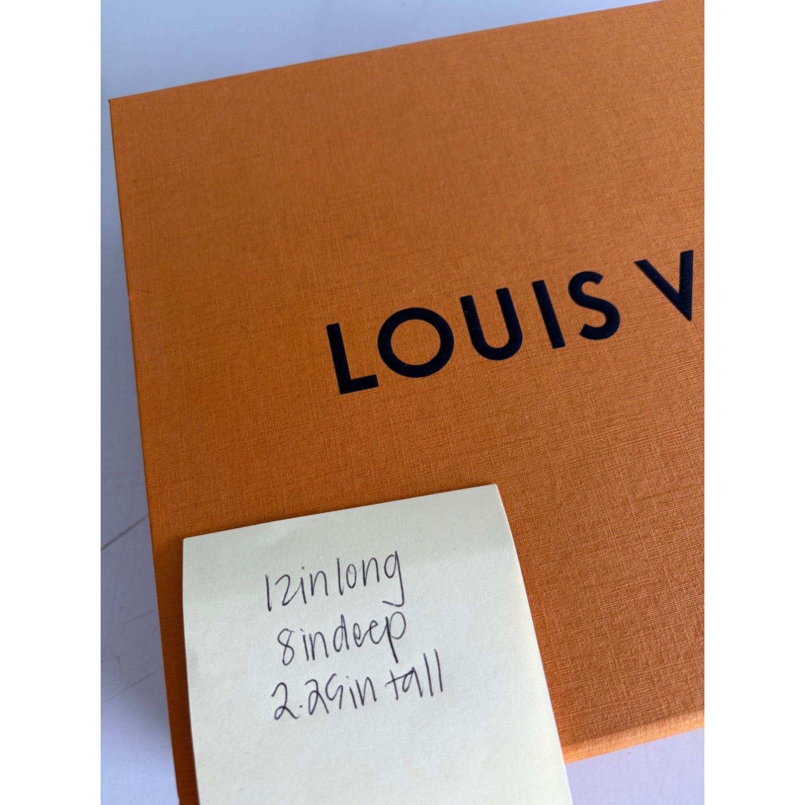 Louis Vuitton Magnetic Storage Box Orange Designer Packaging 12x8x2.25
