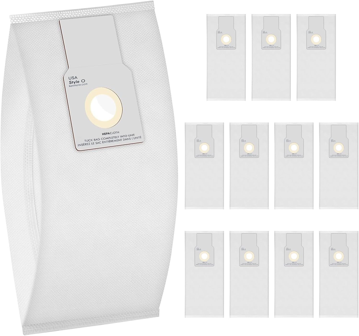 Replacement for Kenmore 53294 O HEPA Cloth Vacuum Bags for Kenmore Upright