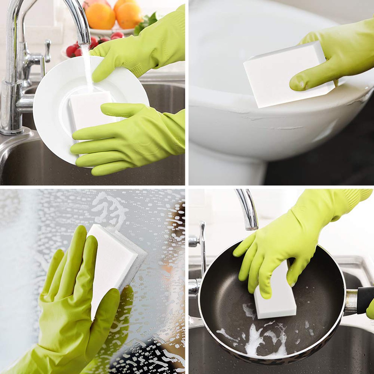 Melamine Cleaning Sponge, Multi-function Foam Pads for Stain Removal, 3 Sizes