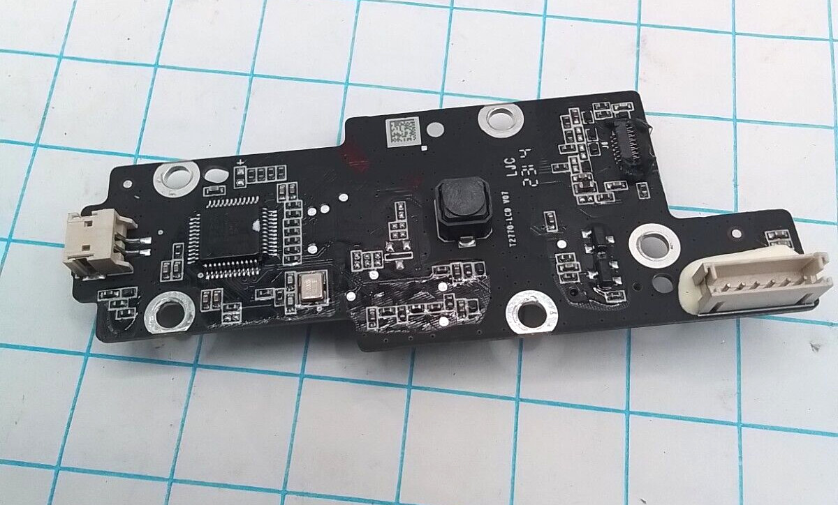Mach small PCB Button Control for a T2770111 V1 ULTRA Cordless Vacuum Cleaner
