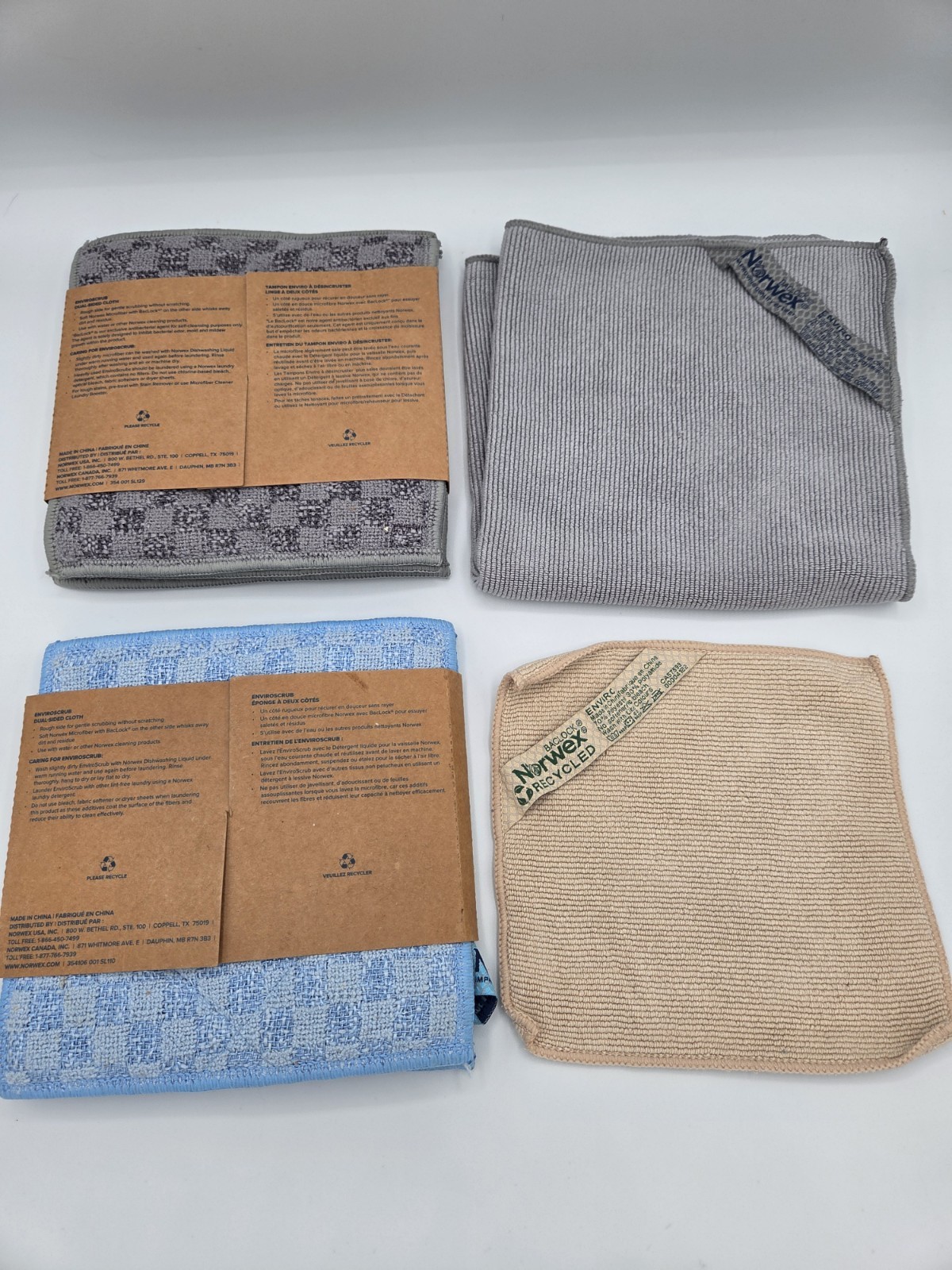 Norwex 21 pc Lot Enviro Kitchen Counter Chenille Body BacLock Gently/EUC