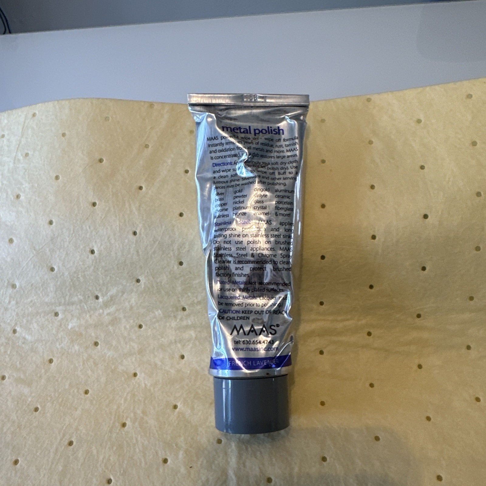 Maas Metal Polish All Metals Super Strong Approximately 85% Or More Remaining