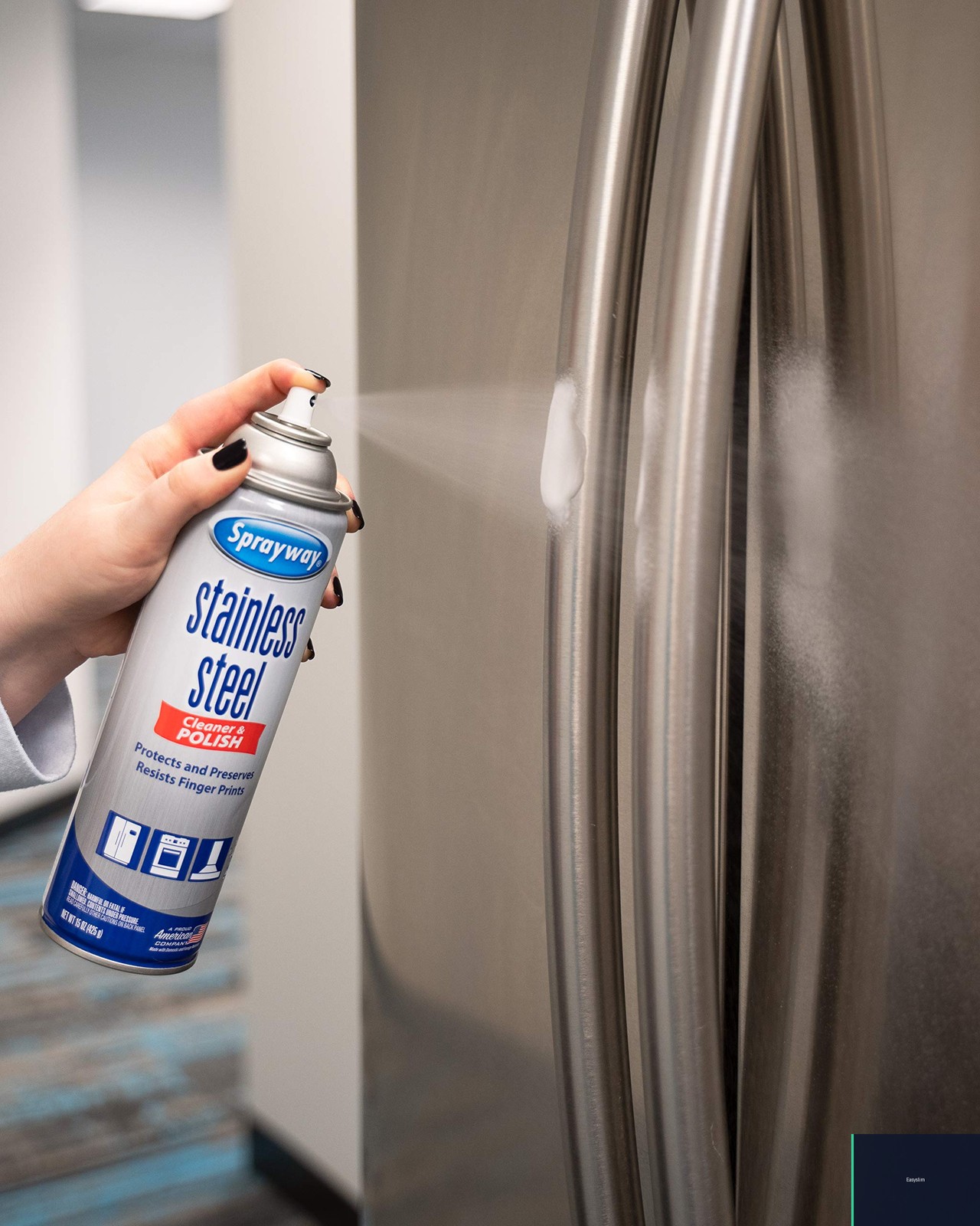 Stainless Steel Cleaner, Water-Based, 15 Fl Oz, Non-Streak, No Drip