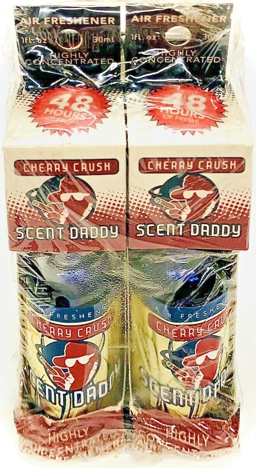 4 Boxes of Scent Daddy Cherry Crush Concentrated Air Freshener 1 fl oz New