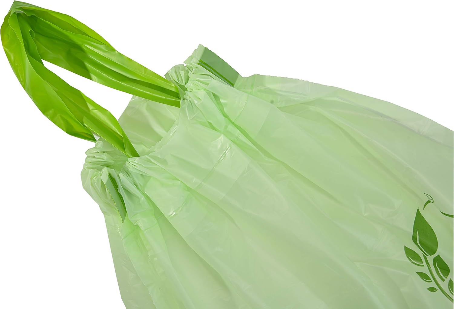 Compostable Drawstring Bags, 13 Gallon, 49.2 Liter, 30 Count, Heavy Duty 1 Mil,