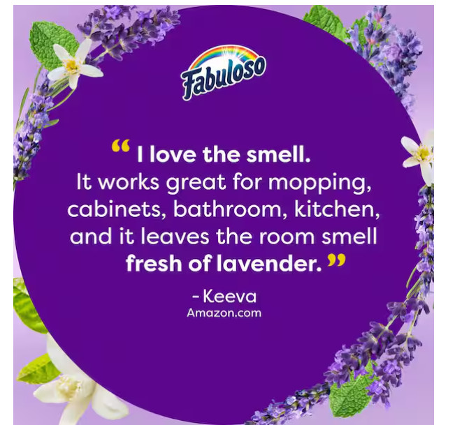 Fabuloso Lavender 2X Concentrated Multi-Purpose Cleaner, 128 oz (2-Pack)