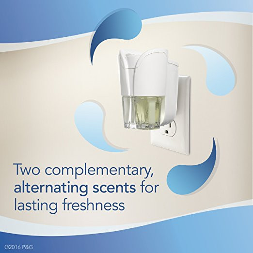 2 x Febreze Noticeable Fresh Pressed Apple Dual Oil Refill Air Freshener 2 Count