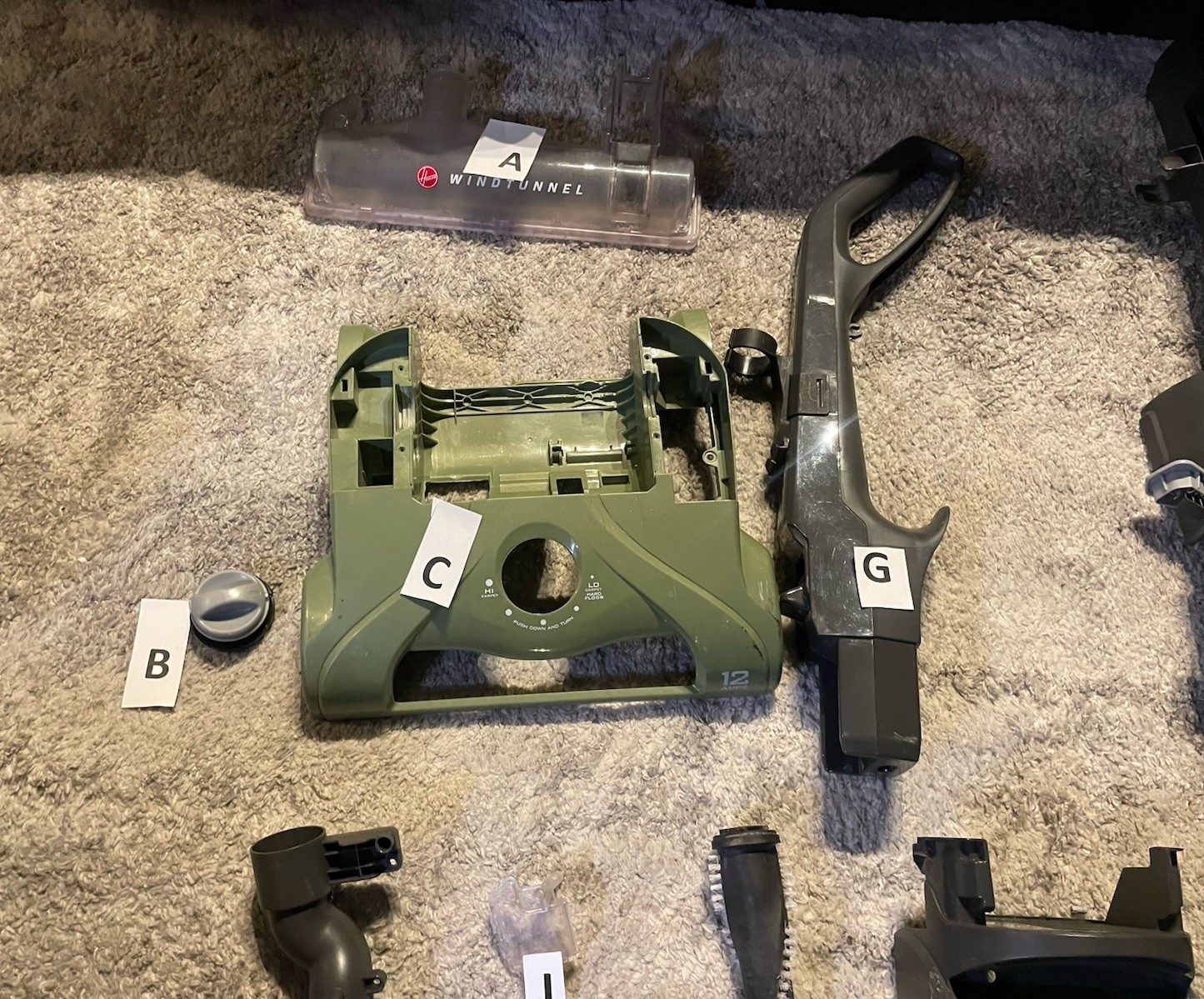 Hoover UH70120 Windtunnel Vacuum Cleaner REPLACEMENT PARTS – Different Listings