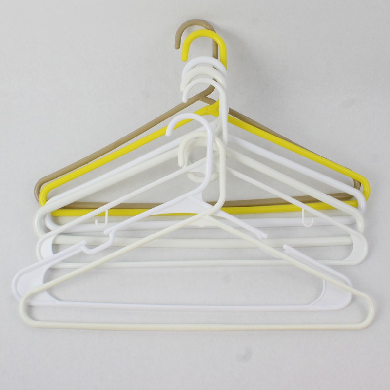 Lot of 14 Plastic Clothes Hangers Assorted Colors