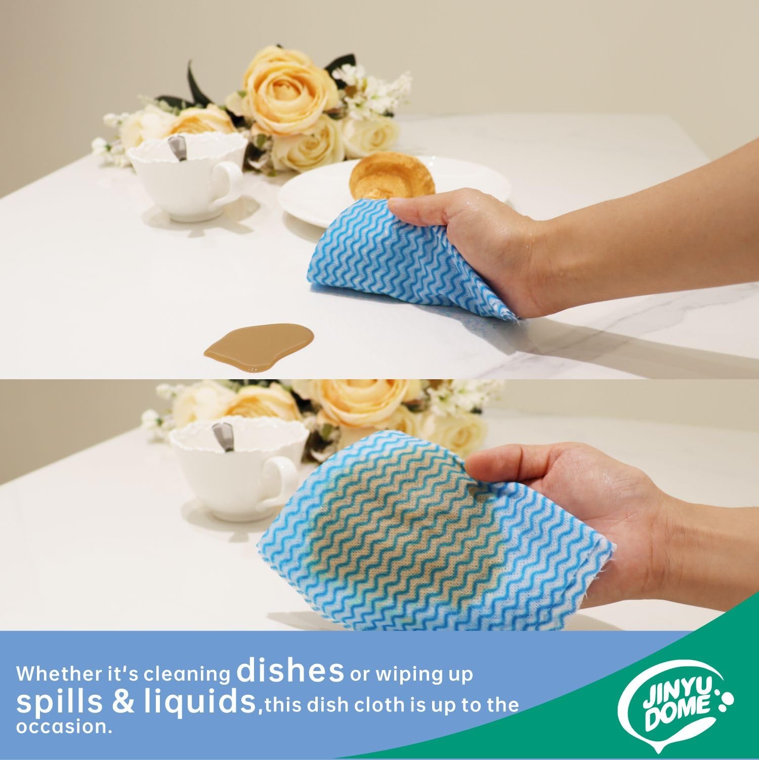 JINYUDOME Reusable Cleaning Cloths Disposable Cleaning Cloth Dish Cloth Dish