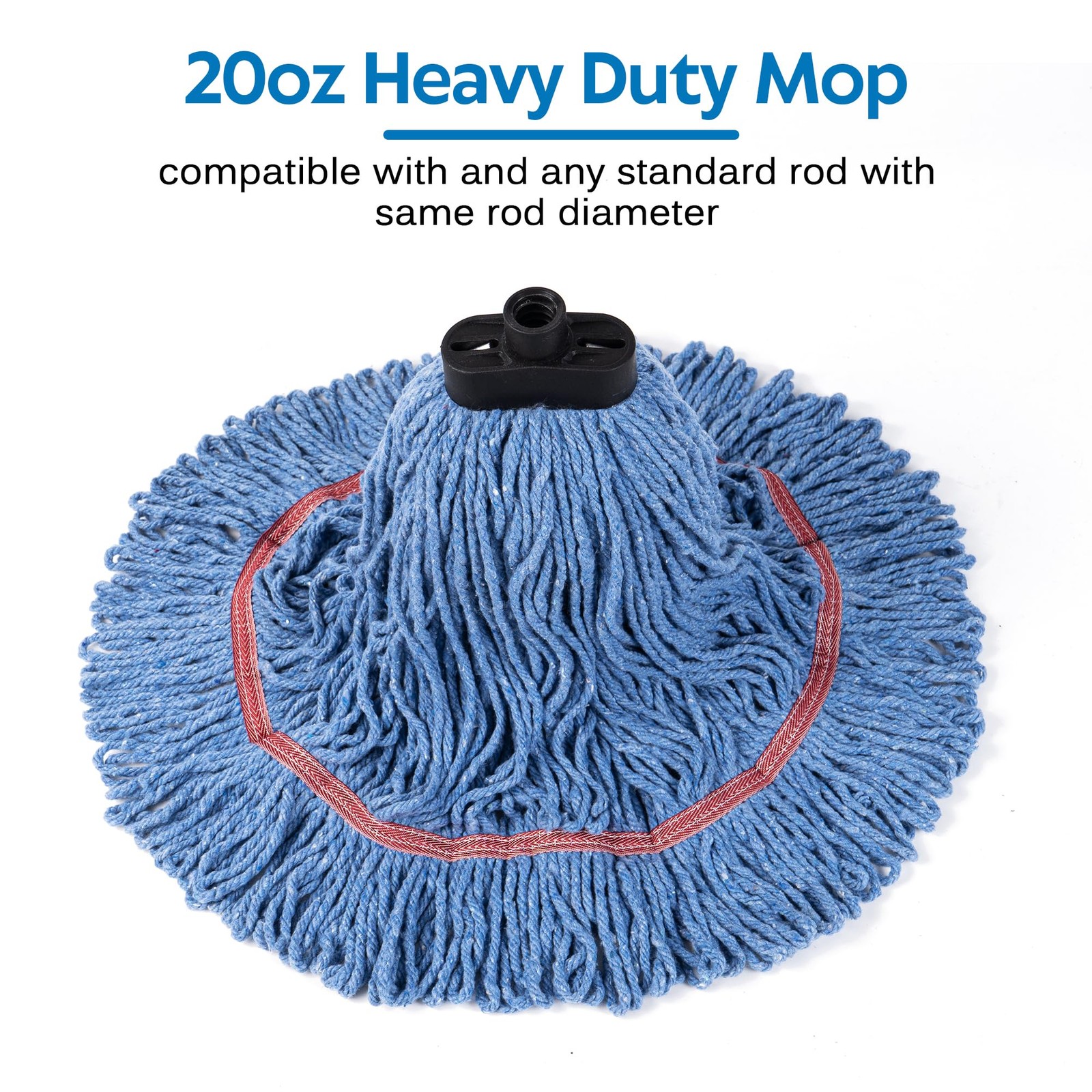 Matthew Large Commercial&Residential Mop Heavy Duty Industrial Mops w/Screw-o…