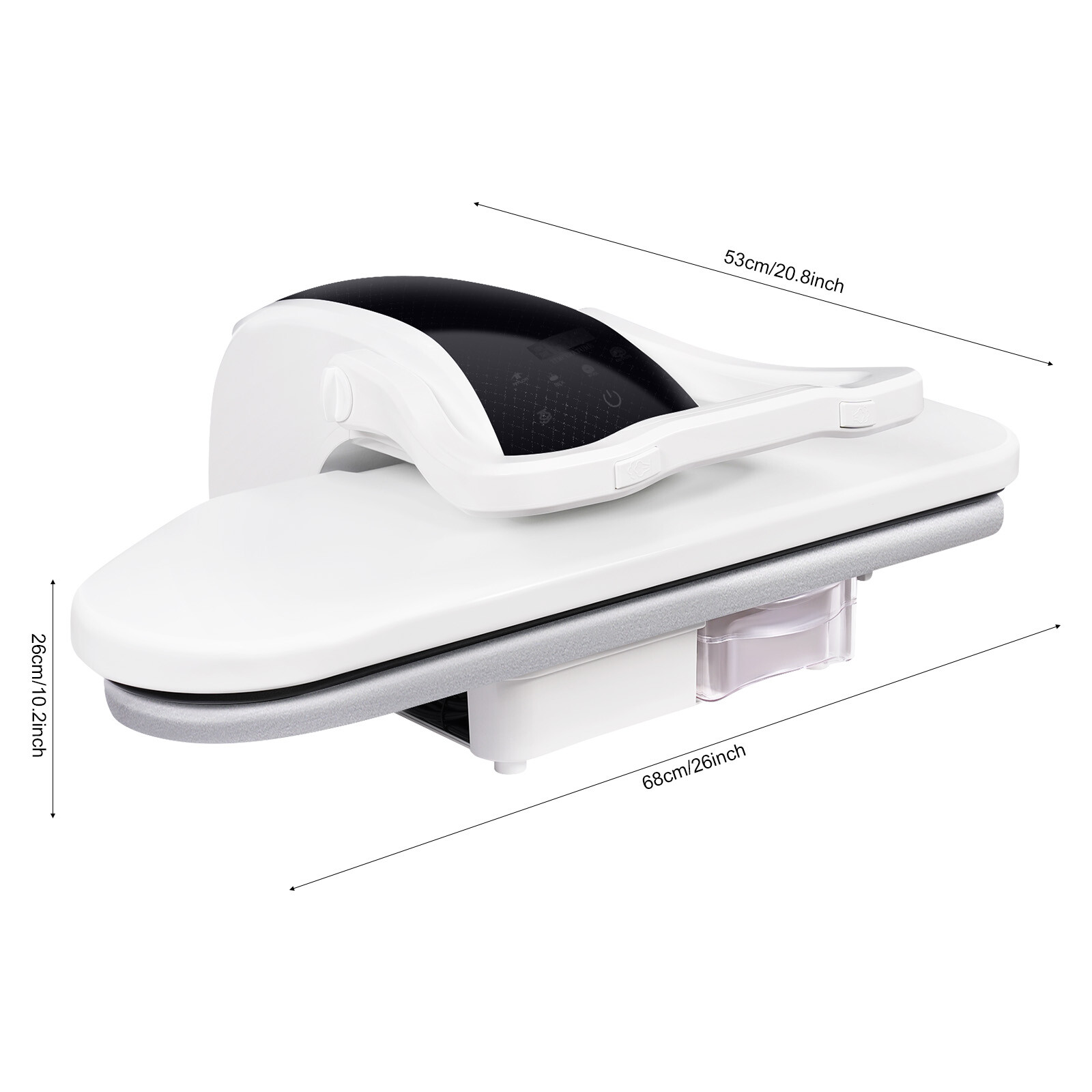 Intelligent Steam Press with Touch Screen, 5 Fabric Modes, 1600W Power