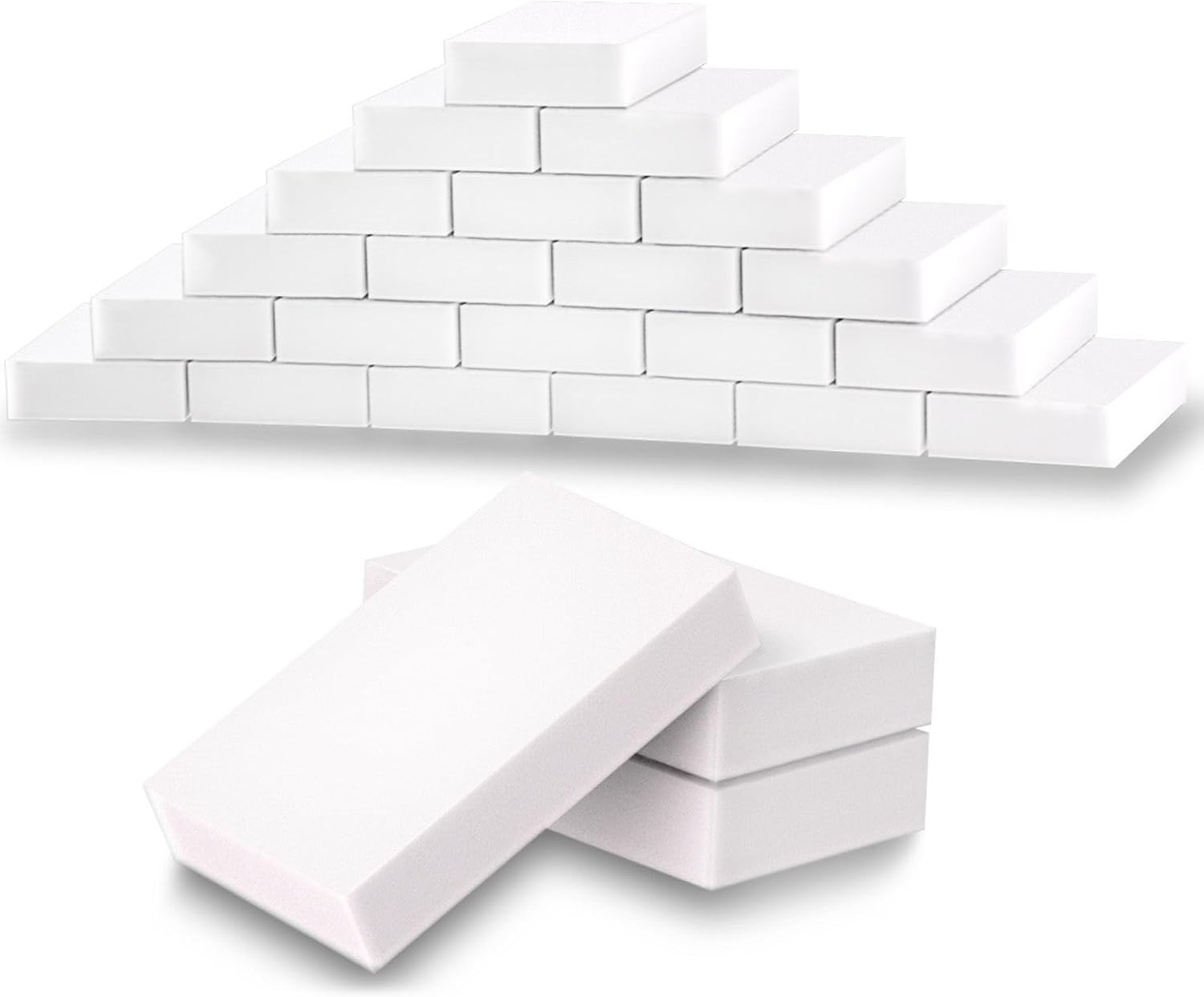50 Eco-Friendly Melamine Sponges – Versatile Cleaning Solution for Every Surface