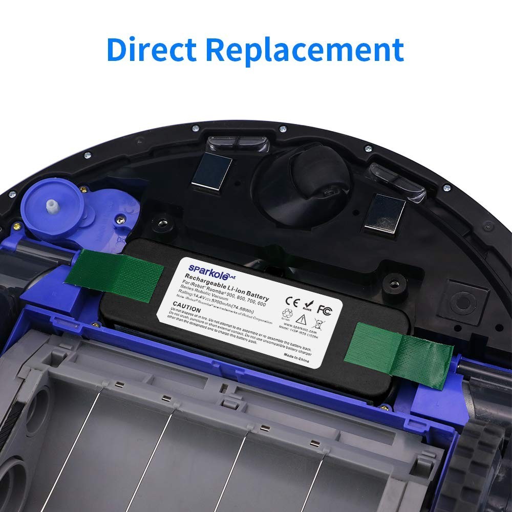 14.4V 5200mAh Li-ion Replacement Battery for iRobot Roomba 900 800 700 600 Serie