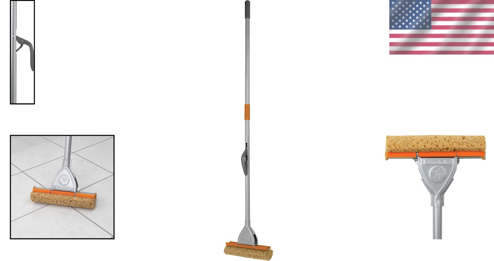 Stylish Casabella Mop – Durable Painted Steel with Super Absorbent Head