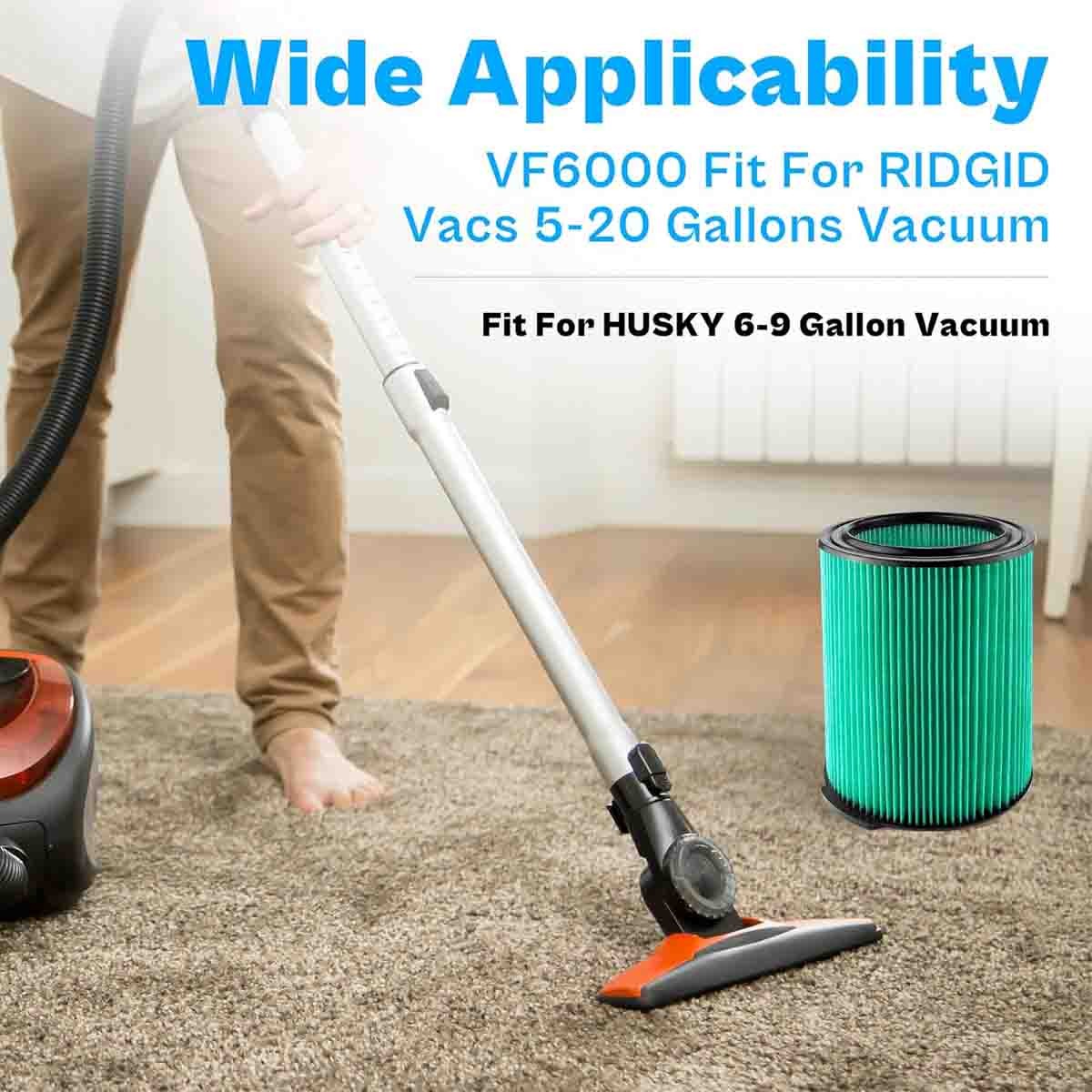 VF6000 Filter Replace For Ridgid Wet Dry Vac Vacuum 5-20 Gallon 1620RV 1610RV