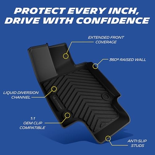 Vehicle Mats, Premier Series All-Weather TPE 2019-2025 Floor Mats B(3 Piece)