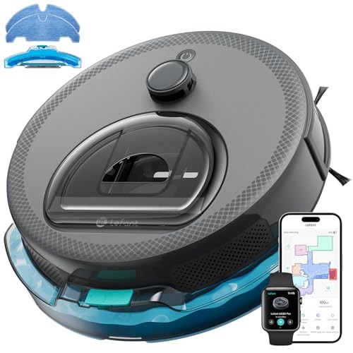 Lefant Robot Vacuum and Mop, LiDAR Navigation, 450ml, M330 Pro, Grey