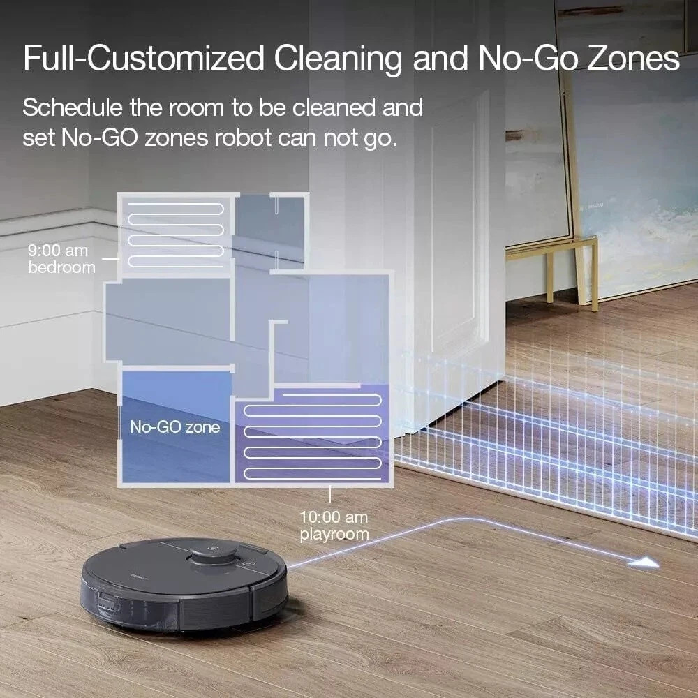 ECOVACS DEEBOT OZMO T8+ Vacuum & Mop Robot w/ Obstacle Avoidance + Auto Empty