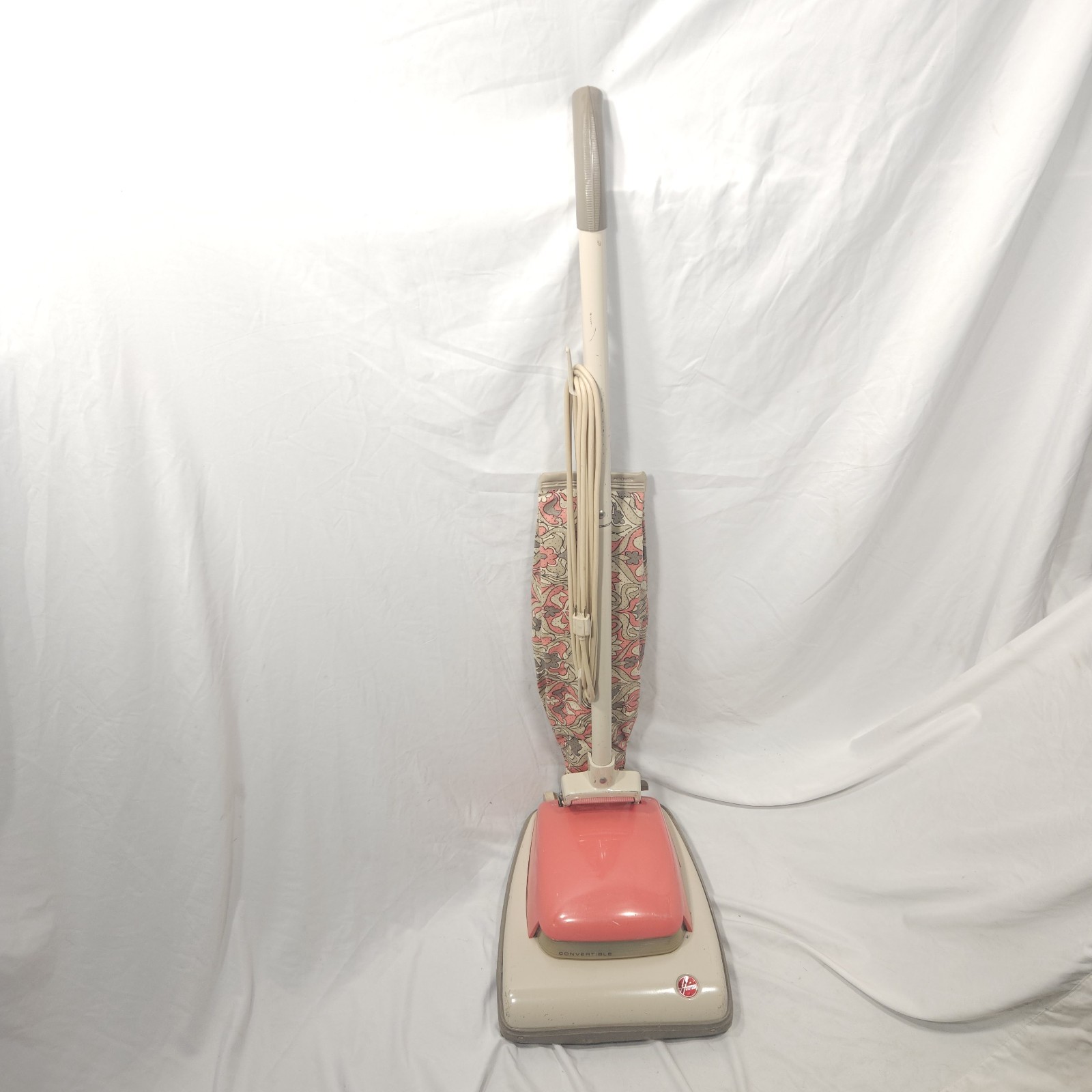 Hoover Convertible 728 Pink Vintage Vacuum Cleaner Upright Made In USA