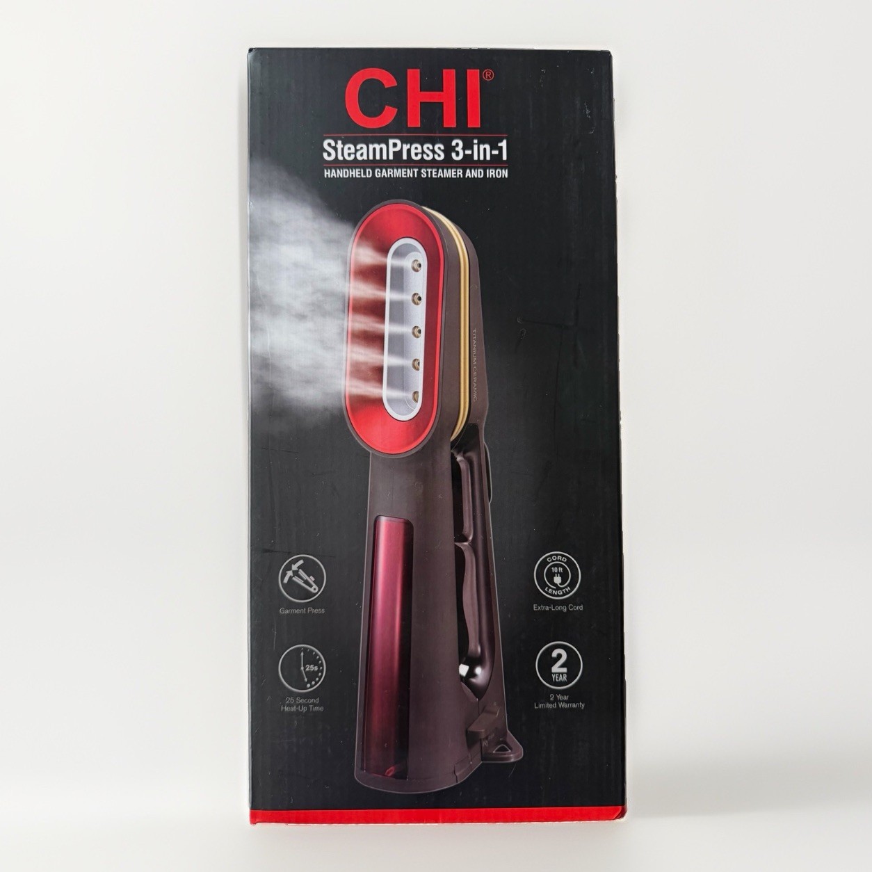 CHI SteamPress 11600 3-in-1 Handheld Garment Steamer 1500 W