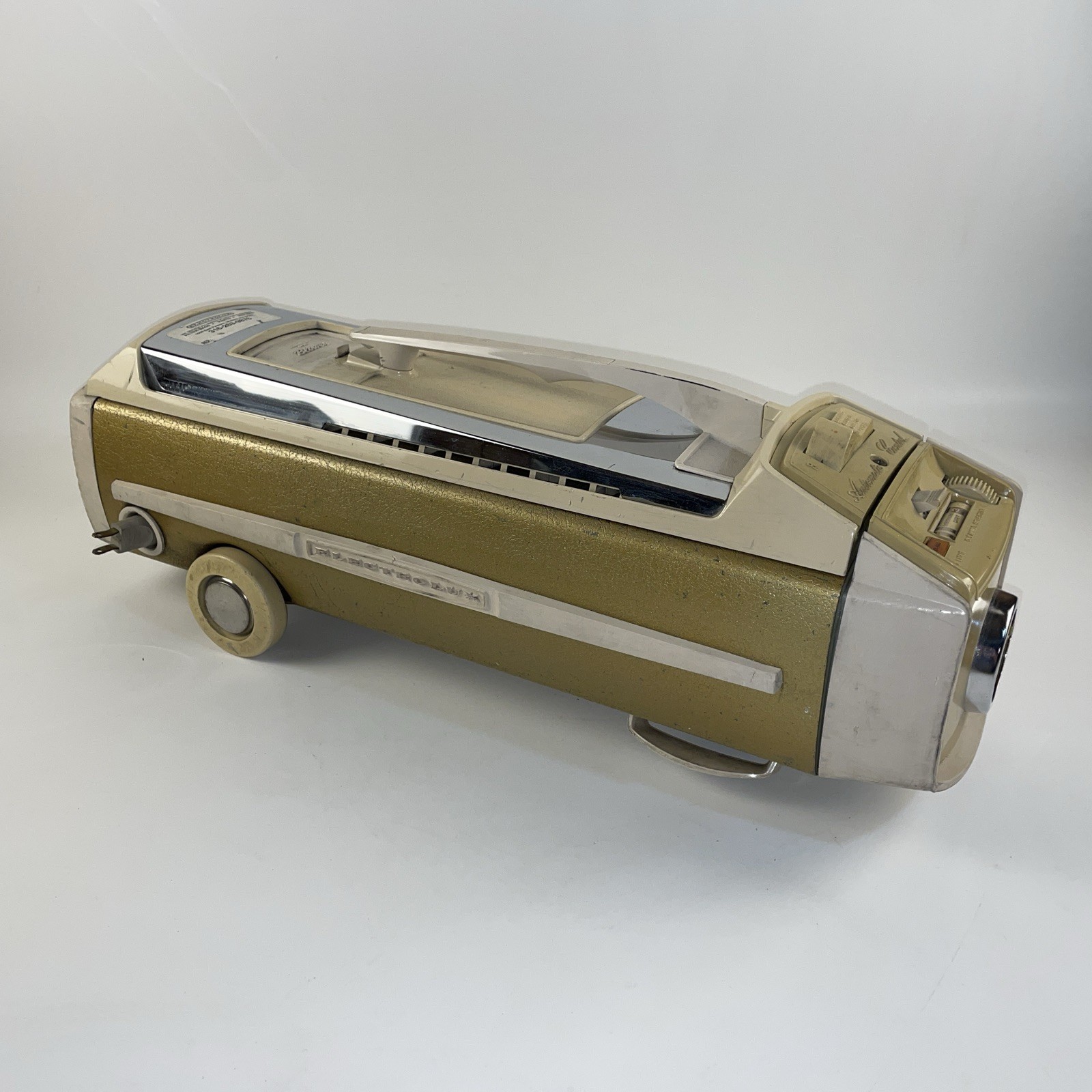 VTG Gold Electrolux SUPER J Canister Model 1401–Tested-See Pictures for Conditio