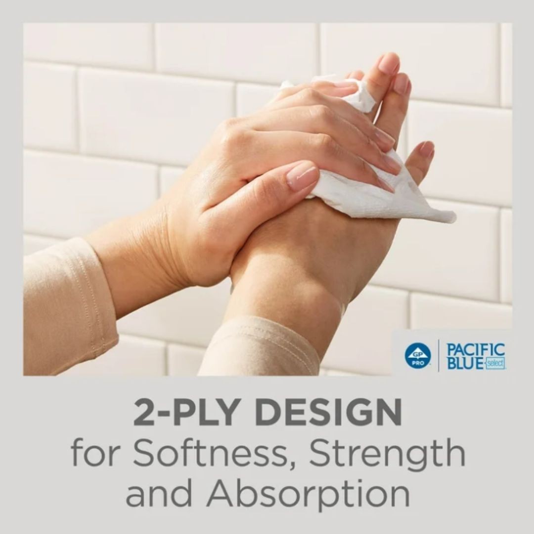 Pacific Blue Select® Multifold Premium 2-Ply C-Fold Paper Towels by GP PRO New